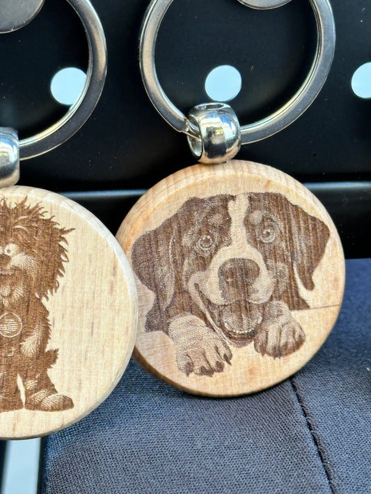 Hound dog keychain