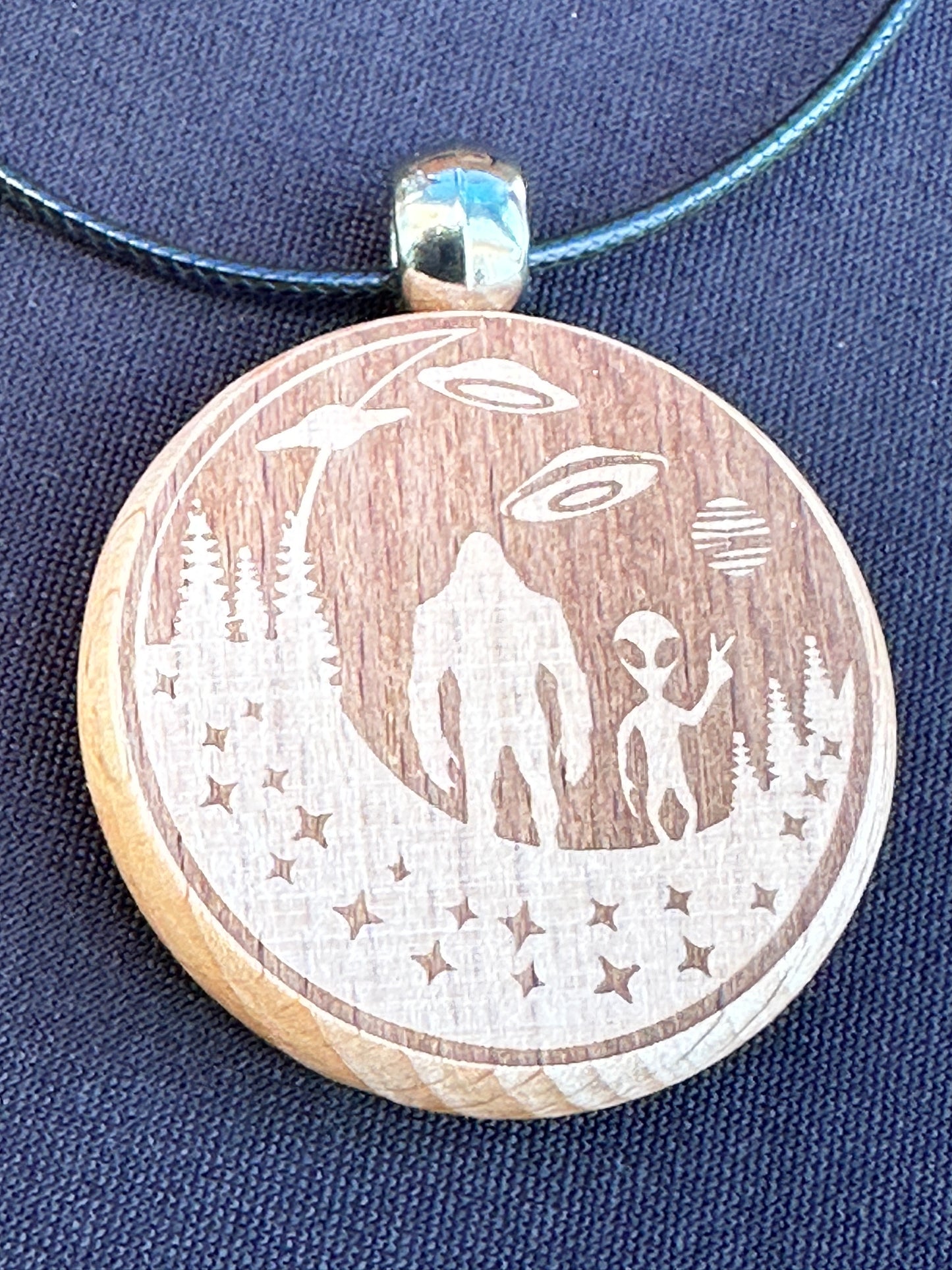 Bigfoot & Alien Pendant