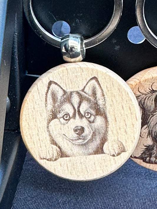 Husky keychain